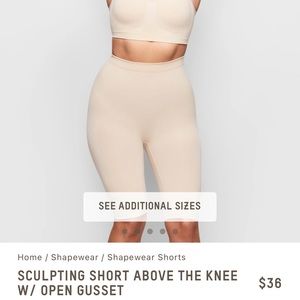 Sculpting above the knee Skims shape wear NWT